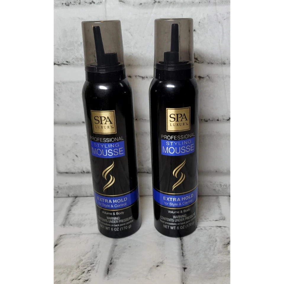 2 SPA MOUSSE DE PEINADO DE LUJO RETENCIÓN ADICIONAL VOLUMEN CONTROL CORPORAL 6 oz Foto 2 de 4