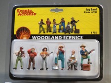 WOODLAND SCENICS O SCALE JUG BAND FIGURES music people men banjo WDS2743 NEW