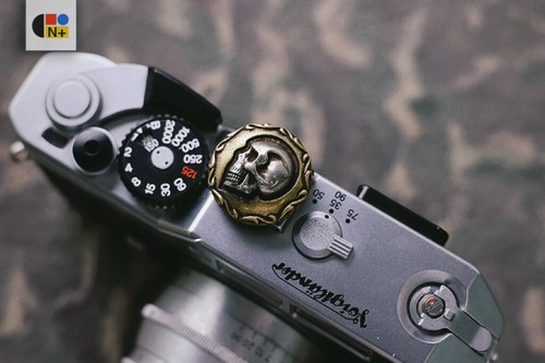 Camera Hot Shoe Cover Cap Shutter Button Skull For Leica Fuji Canon Nikon Sony - Picture 18 of 23
