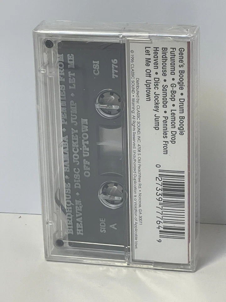 Krupa Swings By Gene Krupa Cassette Tape New Old Stock Nos Sealed 1996 Foto 3 de 4