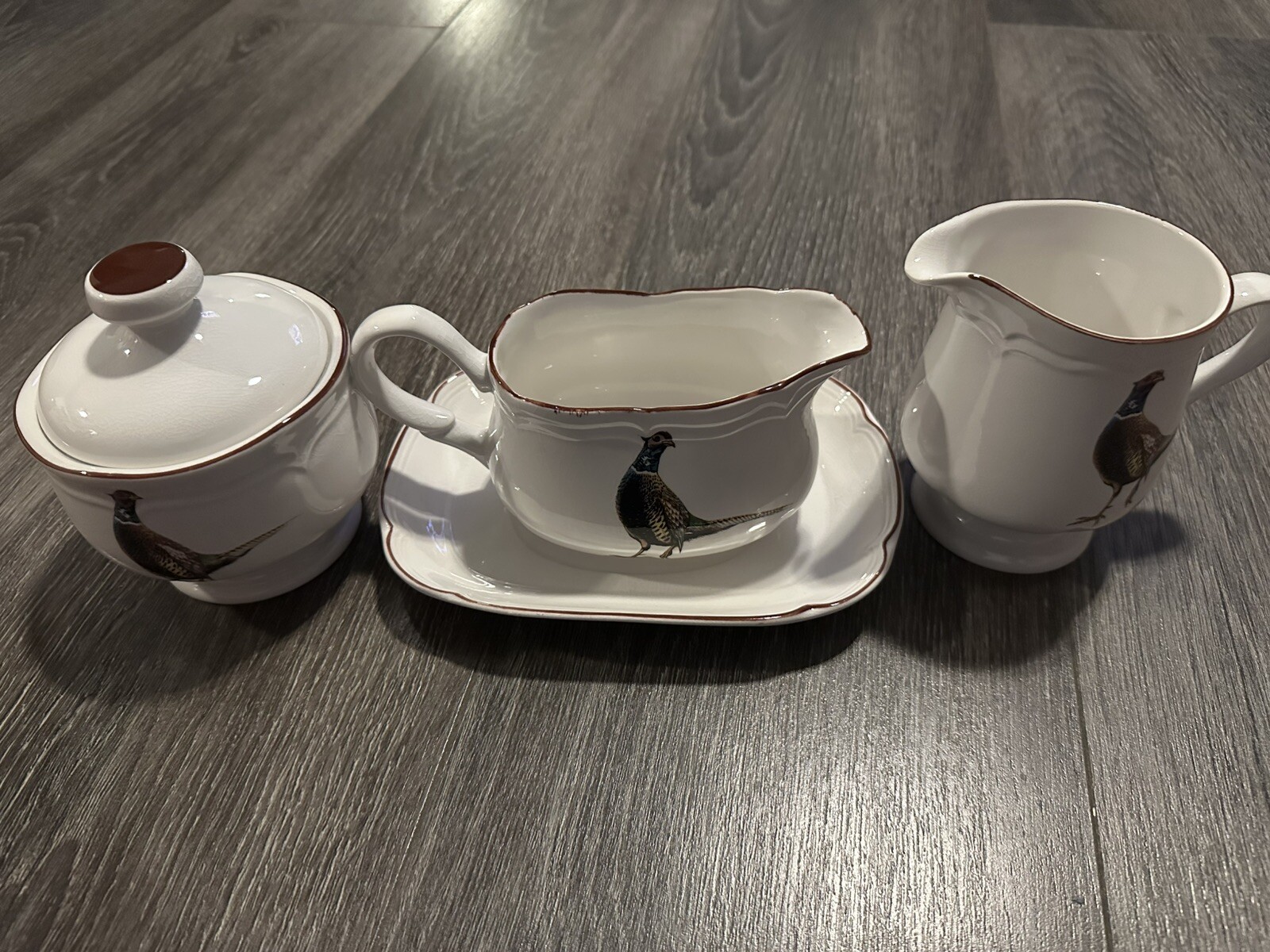 Stanhome Exclusive Pheasant Hand Crafted Porcelain Drinking Set