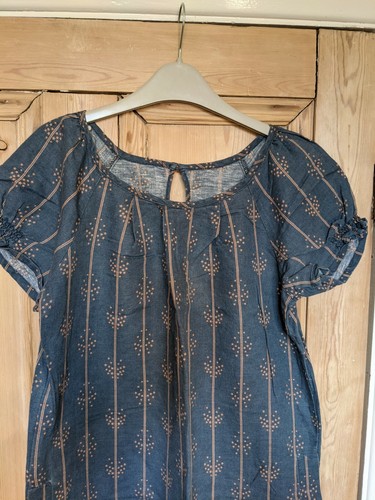 JOULES Size 8 denim blue ditsy stars & stripes print MINI DRESS * 4th July USA - Picture 6 of 10