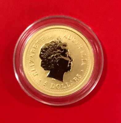 2003 Australia Year of the GOAT - 1/20oz Gold - GEM BU Lunar
