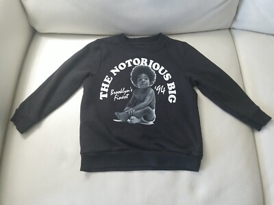 The Notorious BIG Black Sweatshirt 3T Brooklyns finest '94, kids