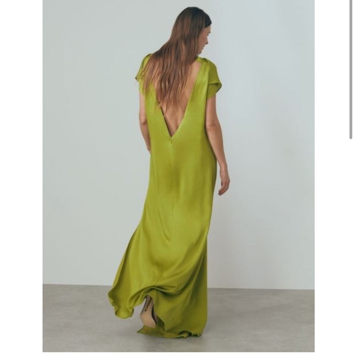 REISS Eloise Atelier Italian Satin High-LowDress *NWT* Size