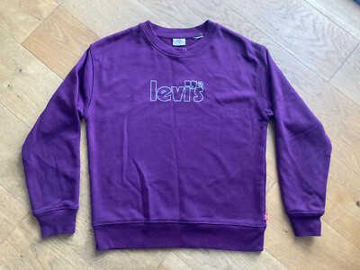 Levis womens sweatshirt, size XS, purple, Used UK