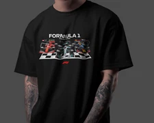 Formula 1 Fan Art T-Shirt F1 Racing Graphic Unisex Tee Motorsport Gift
