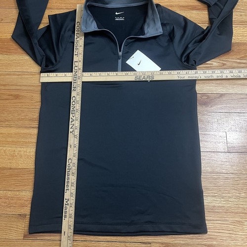 NWT Nike Men's Golf Dri-Fit 1/4 Zip Pullover XS Black 779795-011 Lightweight - Picture 6 of 11