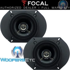 pkg FOCAL AUDITOR RIP-130C 5.25" 2-WAY COAXIAL SPEAKERS + 6x8" 5x7" ADAPTERS NEW