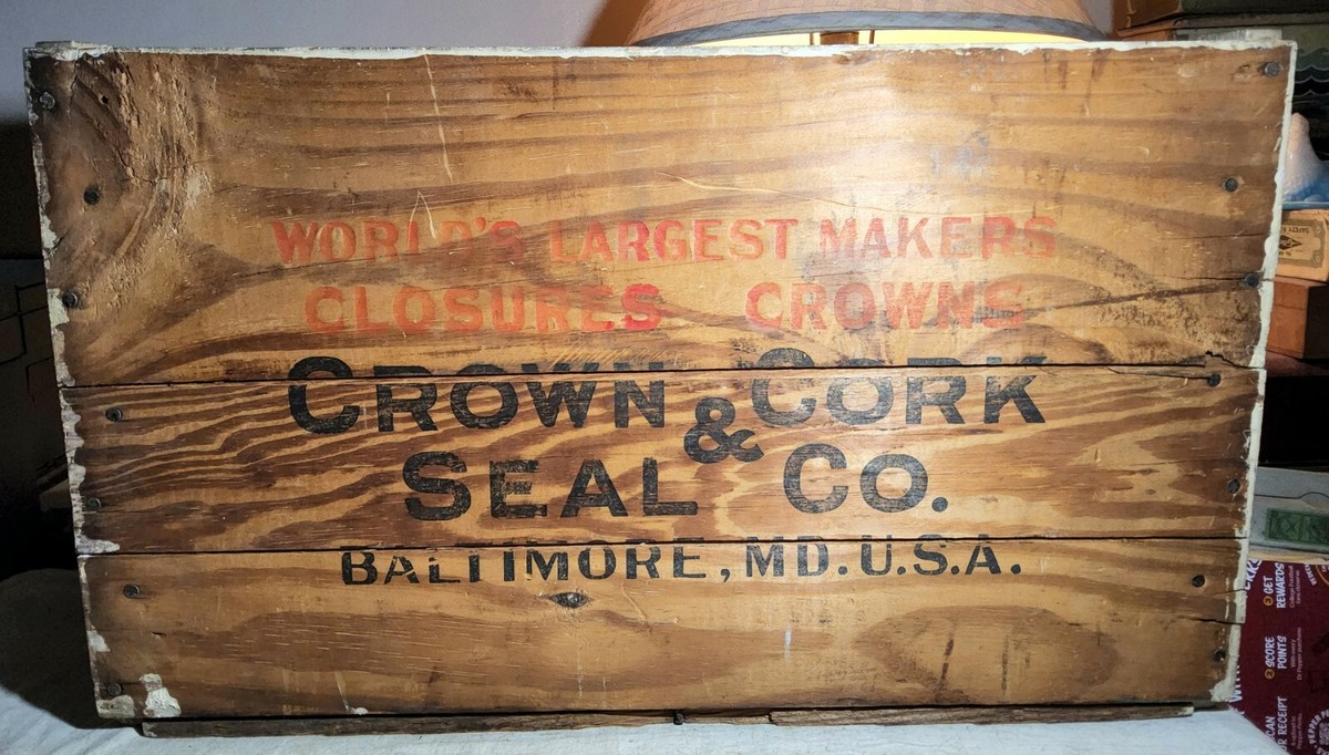 ANTIQUE CROWN CORK & SEAL CO. BALTIMORE, MD ADVERTISING HEAVY