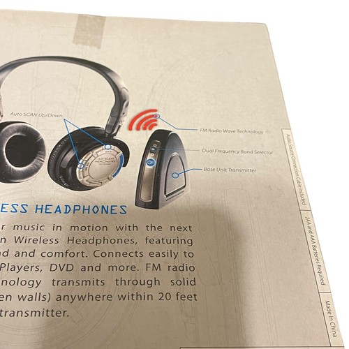 Bluetooth Wireless Headphones w/ Dual Frequency Band Base Unit Auto Select Scan - 第 5/5 張圖片