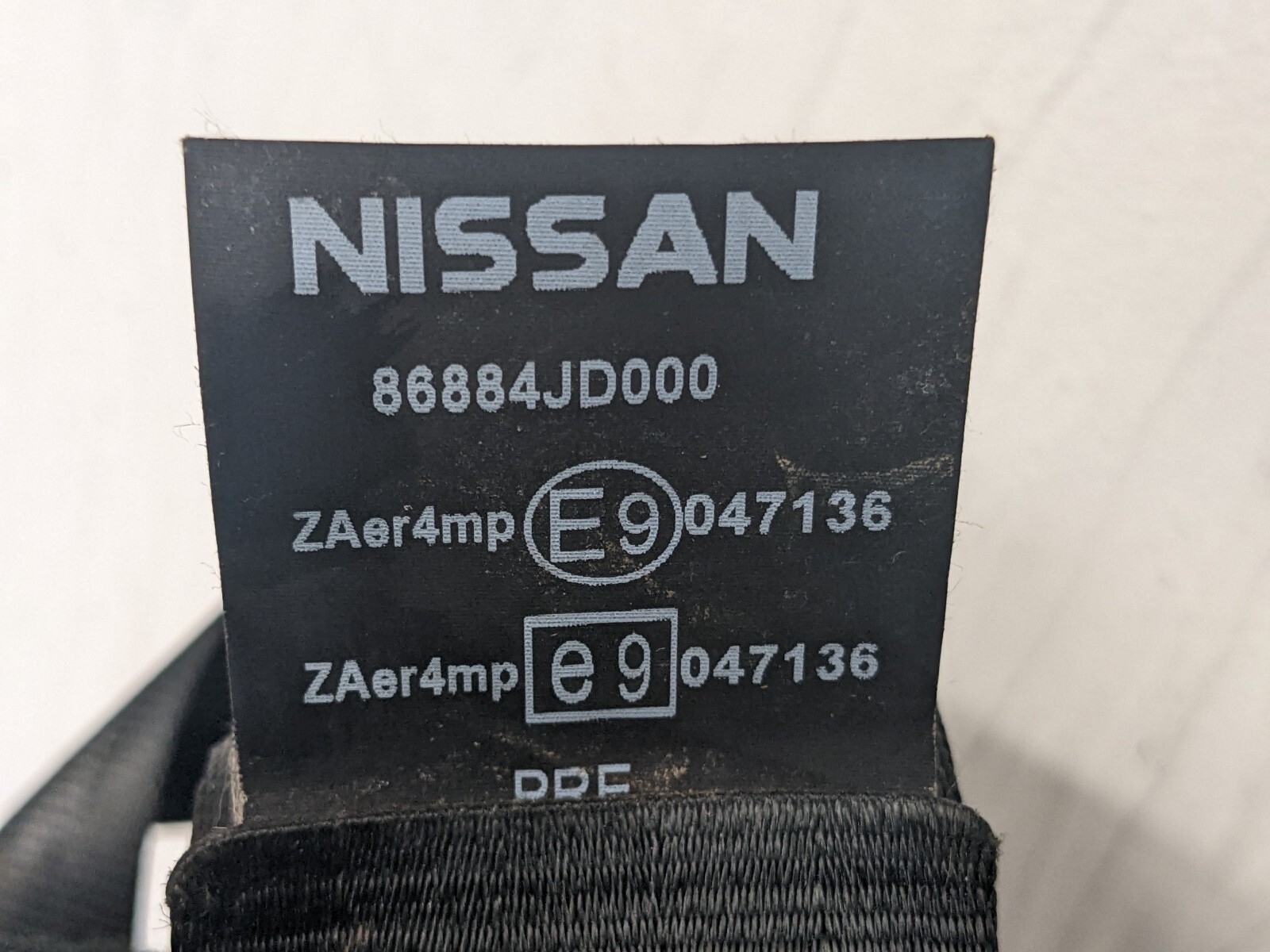 NISSAN QASHQAI SEAT BELT & PRETENSIONER FRONT RIGHT DRIVER SIDE J10 MK1