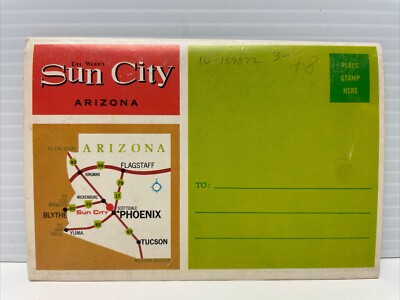 Del Webb's Sun City Adult Living Arizona Souvenir Postcard Booklet 12 Photos