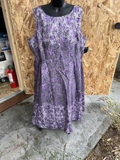 Dress Gabby Skye Purple Sleeveless Women's Size 24W
