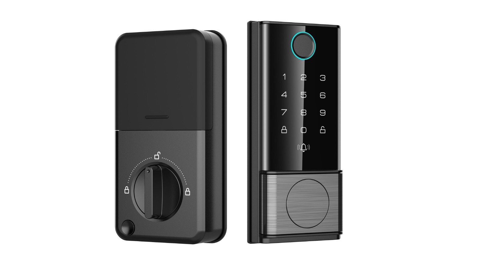 Smart WiFi Fingerprint Deadbolt Lock with Keyless Entry – Tuya D5-image