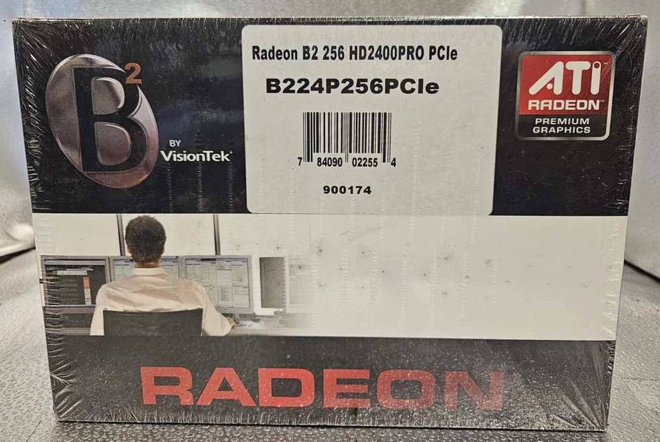 NEW SEALED VisionTek ATI Radeon B2 256 HD 2400 Pro B224P256AGP GPU #127P - Image 2 of 2
