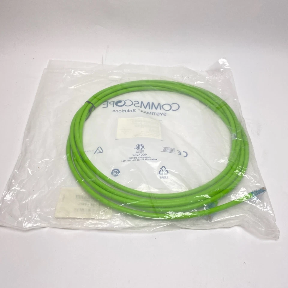 GigaSPEED X10D 360GS10E Solid Plenum Cordage Modular Patch Cord, LightGreen 14ft - Image 4 of 4