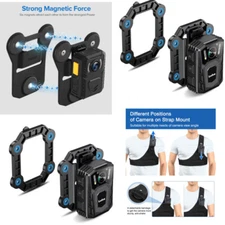 BOBLOV Body Camera Magnet Mount Suction Back Clip Magnetic Clips for Any Bodycam