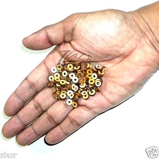 100 1/4"x1/8" Small Wooden Circle BEADS w/ HOLE Craft Disc Hard wood Jewelry USA