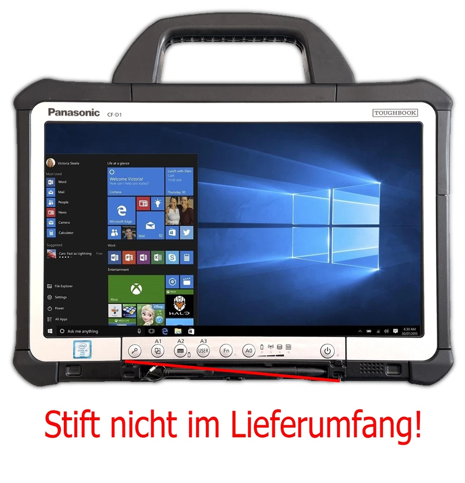 Panasonic Toughbook CF-D1 MK3 13-Zoll Tablet i5-6300U 12GB 256GB (Touch defekt) - Bild 2 von 4