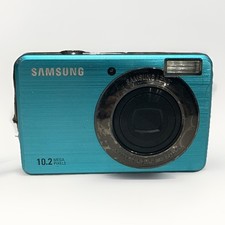 Samsung SL202 Camera 10.2 MP Blue SCREEN DAMAGE PARTS OR REPAIR