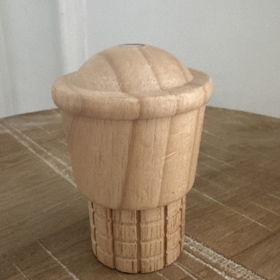 Melissa & Doug Ice Cream Cone Replacement Magnetic Wooden Cone
