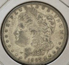 1897- "P" Morgan Dollar - Philidelpha Mint - Crisp Details, Beautifully toned.