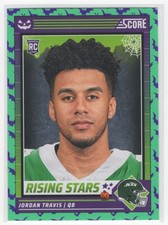 #31 Jordan Travis 2024 Score-A-Treat Rising Stars Green Bats RC New York Jets