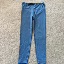 ATHLETA GIRL LEGGINGS, GIRLS 16, BLUE, ULTRA HIGH RISE CHIT CHAT LEGGING, POCKET