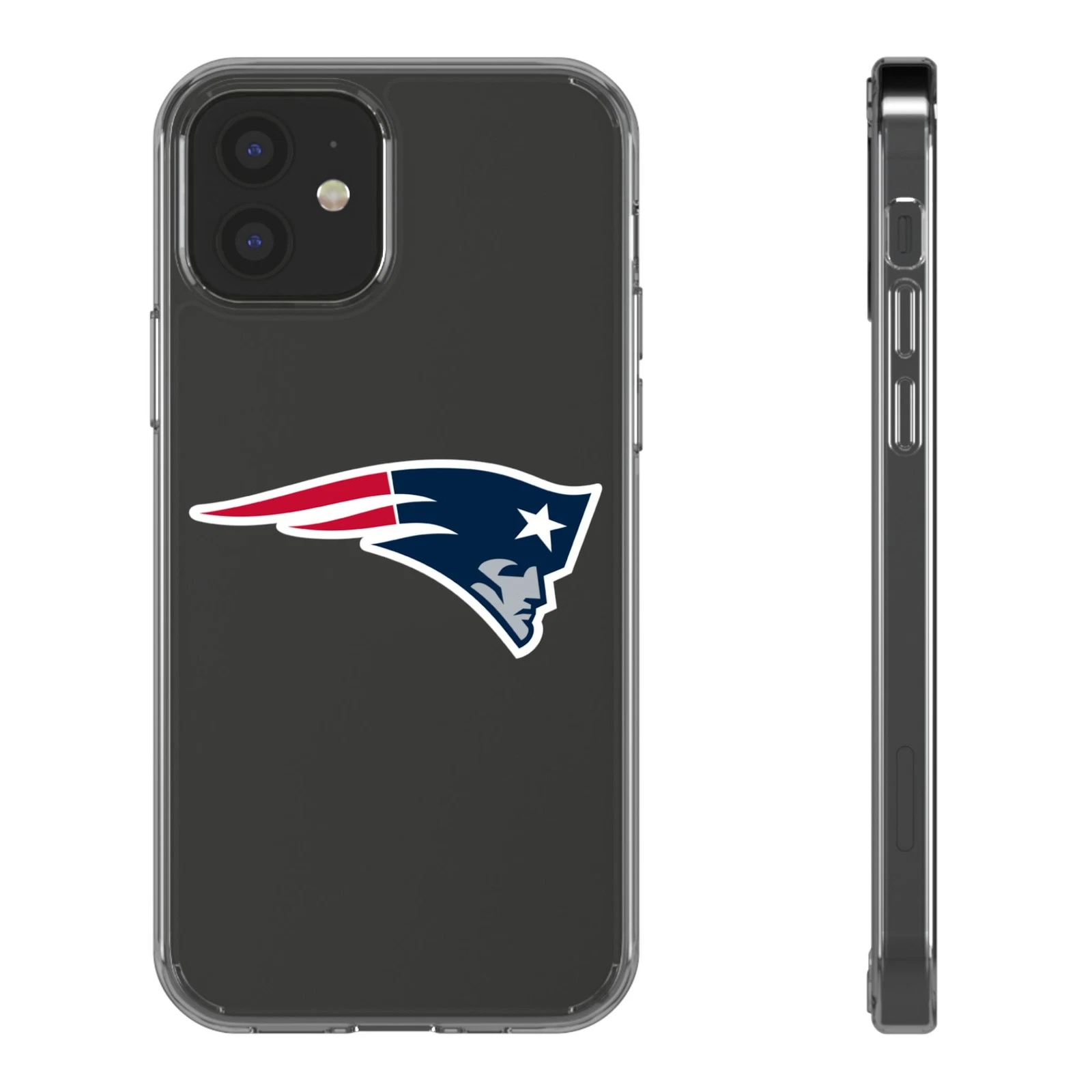 New England Patriots Clear Phone Case for iPhone
