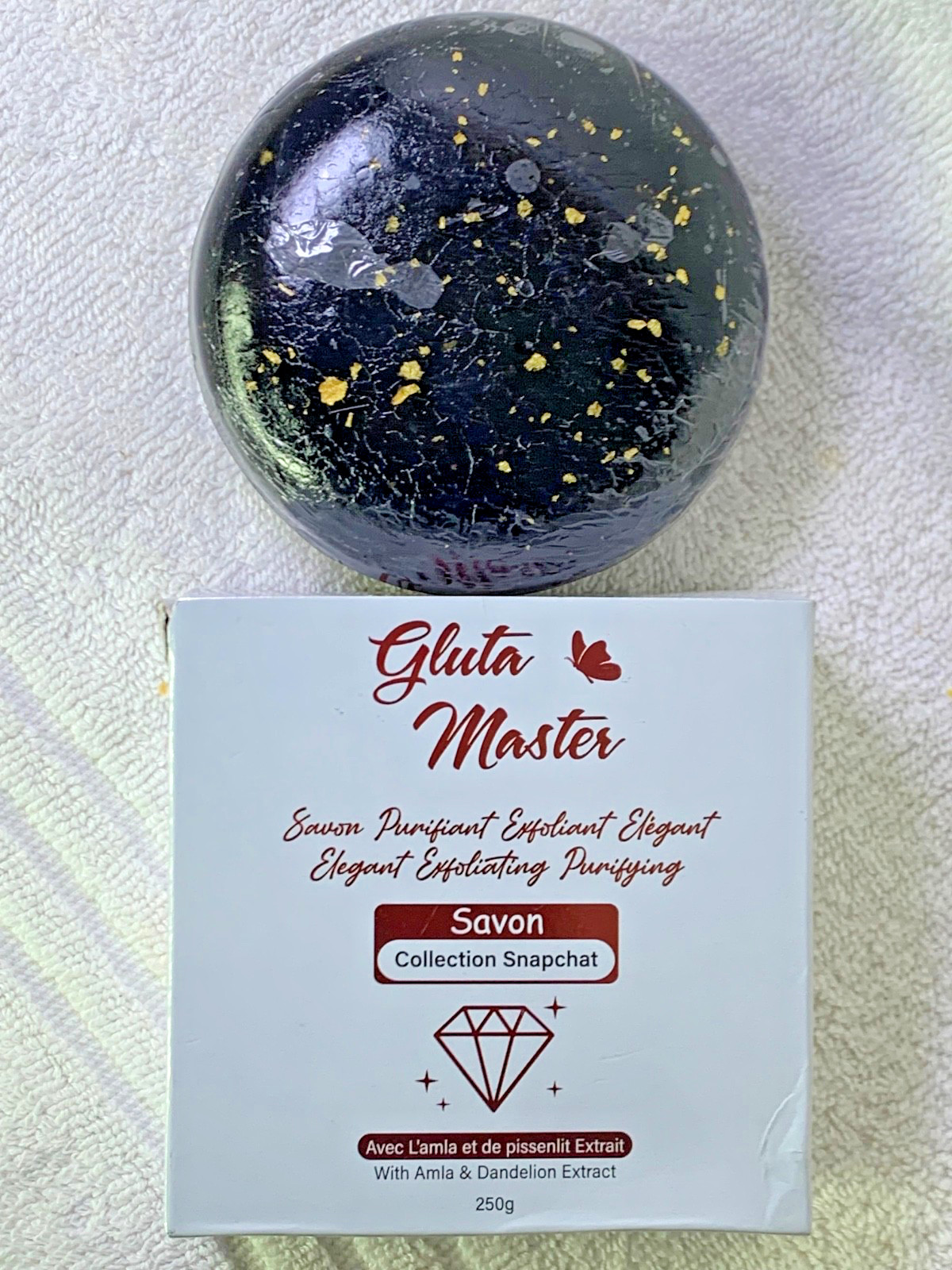 Savon ultra éclaircissant 24k gold Gluta Master soin exfoliant de luxe pour l'éclat du corps