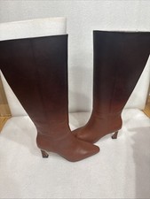 Vince Camuto Sutton Knee High Boot  Size 7 W Wide Calf Chocolate Fade New