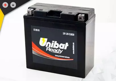 Batterie Unibat CT14B-FA pour vos road-trips et trajets urbains quotidiens sans panne