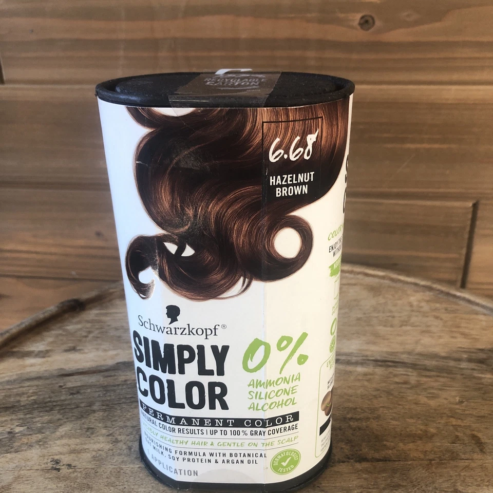 Color de cabello permanente sin amoníaco Schwarzkopf Simply Color 6,68 marrón avellana Foto 2 de 4