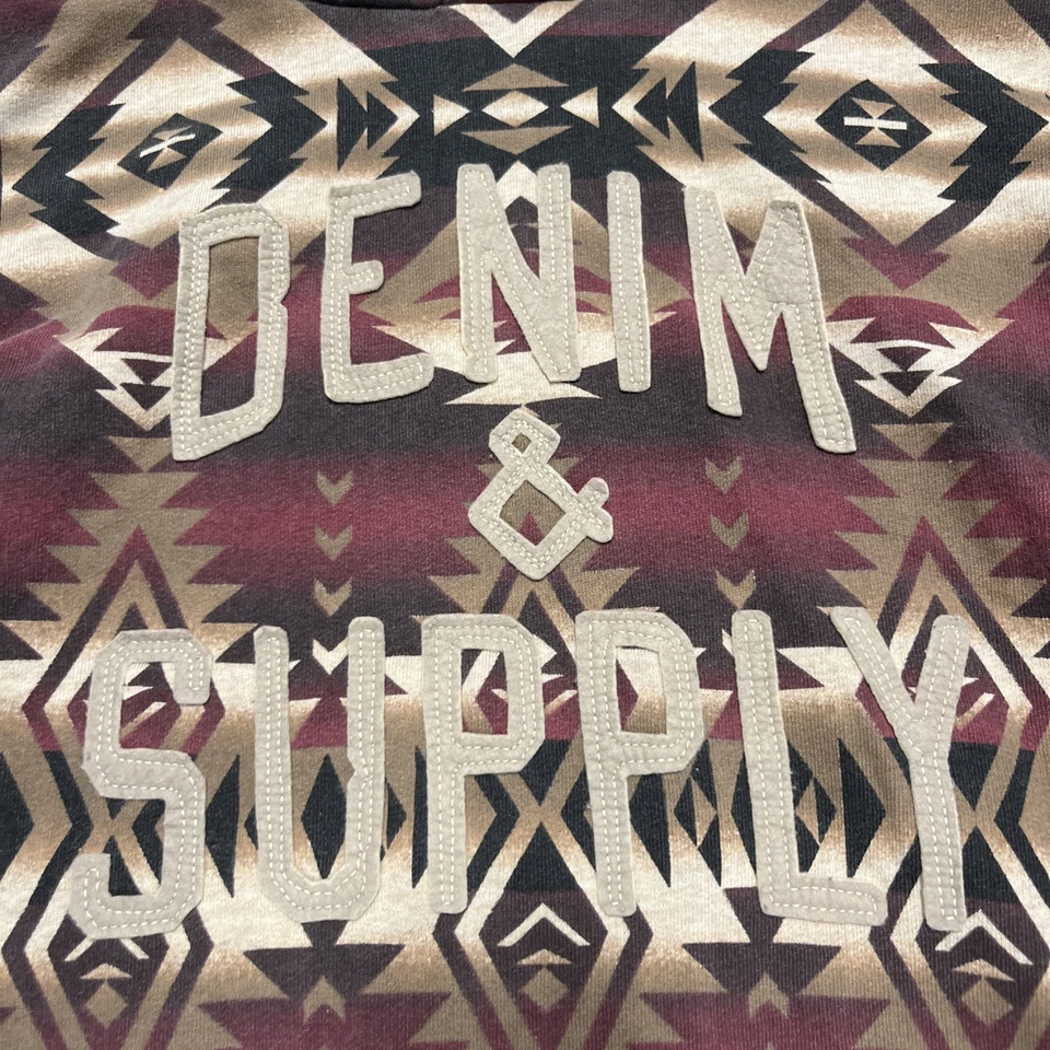 Denim & Supply Ralph Lauren Sudadera con Capucha Para Hombres XLarge Azteca Sudadera con Capucha Foto 2 de 4