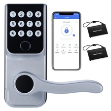 Keyless-Entry Fingerprint Smart Door Lock: Digital Electronic Lock with Code ...