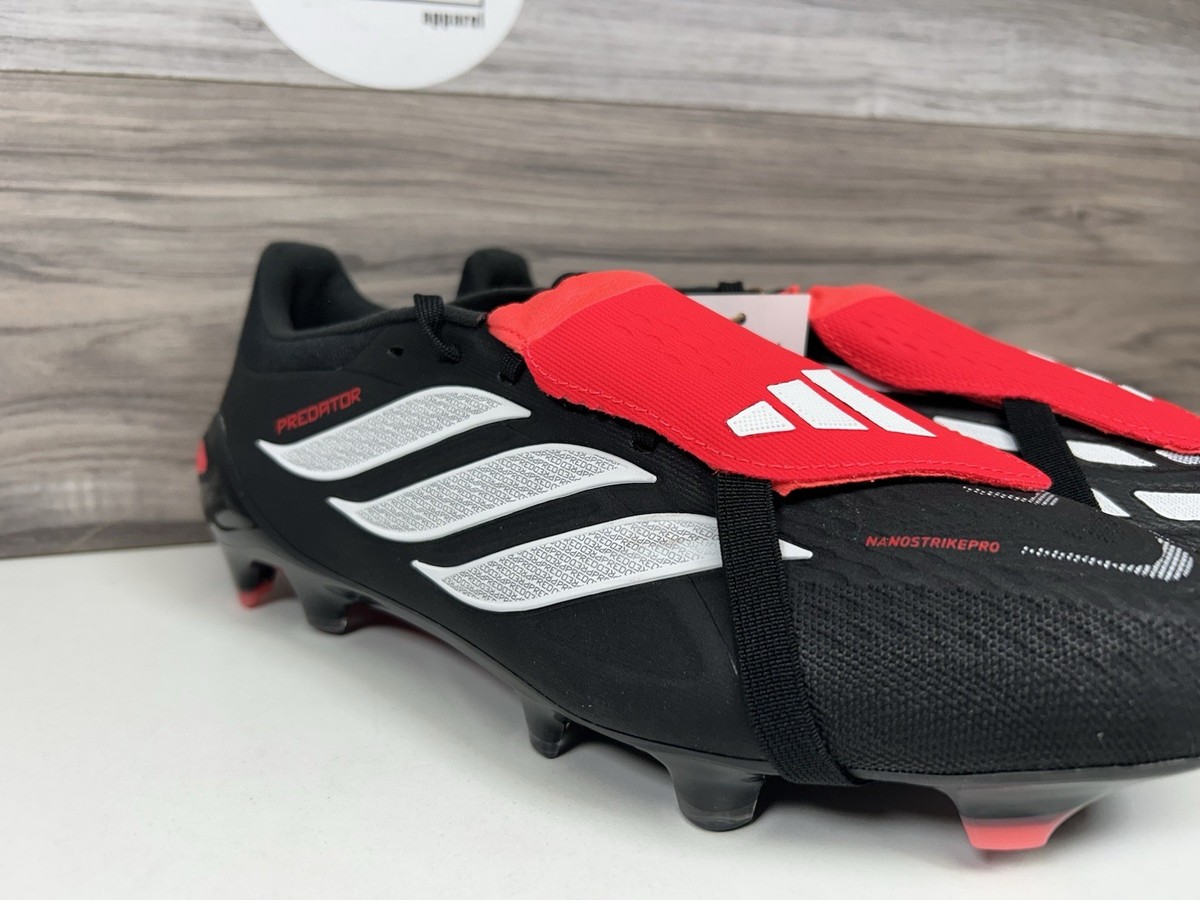 Adidas Cleats PREDATOR PRO FT FG Black White Lucid Red (JS0952