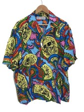 WACKO MARIA Short Sleeve Shirt XL Rayon Multi Color All Over Pattern 24SS WMS HI