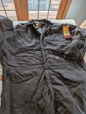 Men's Berne Men's Black Insulated Coveralls - Size 6X Chest 68-70 Short