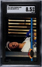 1991 TOPPS STADIUM CLUB #270  KEN GRIFFEY JR.  SGC  8.5