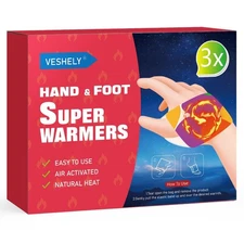 Hand Super Warmers - Air Activated Warmers 3 Packs (2 Warmers per Pack) Heate...