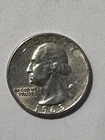 1963 D SILVER WASHINGTON QUARTER     V/F-A/U  N195