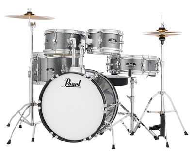 Pearl Roadshow Jr. 5-Pc. Complete Drum Set w/Cymbals - Grindstone Sparkle
