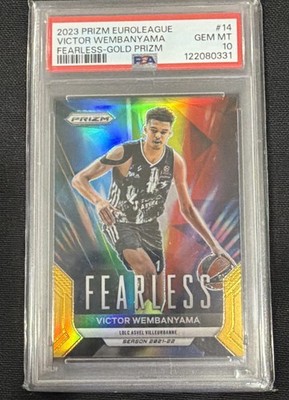 2023-24 Panini Prizm Turkish Airlines Euro Fearless Victor Wembanyama 1/10
