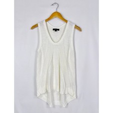Banana Republic High Low Sweater Tank Women's Small Ivory