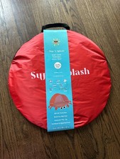NEW Sun N Splash Baby Pool Tent Crab Red UV Protection