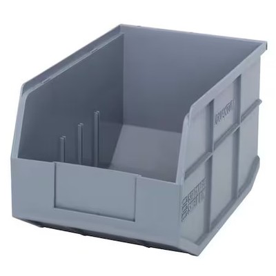 Quantum Storage Systems Ssb423gy Shelf Storage Bin, Polypropylene, Gray, 7 In
