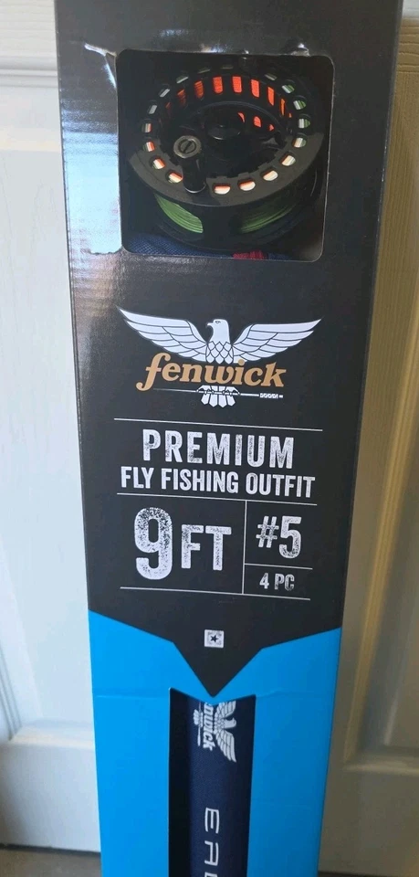 Fenwick Eagle Xp 9ft Fly Fishing Rod, Reel & Case #5 Weight 4Pc Bass Trout Combo - Image 2 of 4