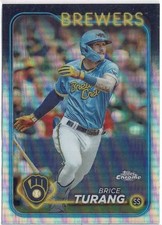 2024 Topps Chrome Brice Turang (Brewers) Silver Refractor No. 272