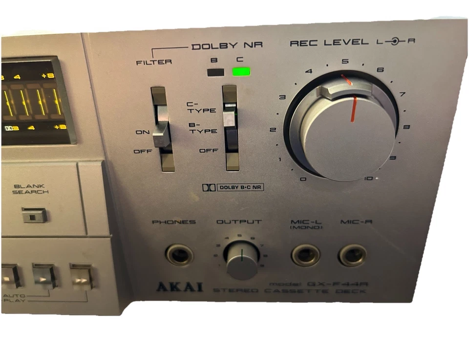 AKAI GX-F44R Stereo Cassette Deck Untested Parts As Is - Image 4 of 4